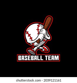 baseball mascot cartoon team champion team
