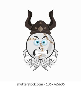 The Baseball mascot character becomes a fighter. vector illustration