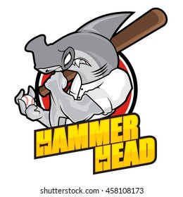 Baseball Mascot - Hammer Head Team
