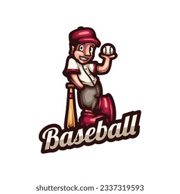 Baseball Mascot Logo Design Logo