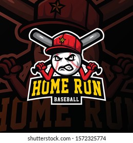 Baseball Mascot Logo Esport Gaming. Baseball Mascot Logo Illustration.