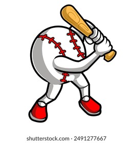 equipo del logotipo de la mascota del béisbol para el deporte 