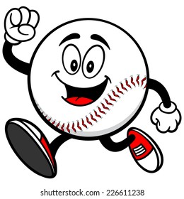 Baseball Mascot Running