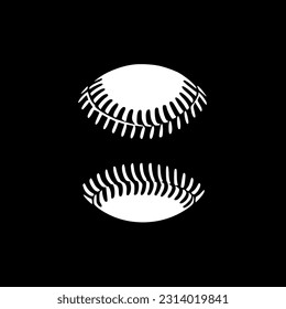 Baseball - Minimalist and Flat Logo - Vector illustration