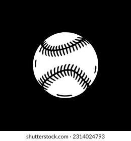 Baseball | Minimalist and Simple Silhouette - Vector illustration