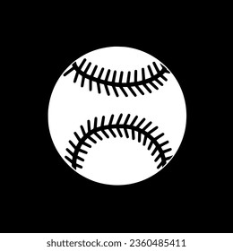 Baseball | Minimalist and Simple Silhouette - Vector illustration