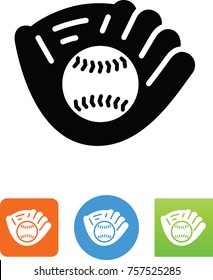 Baseball In Mitt Icon