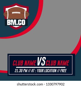 Baseball modern square banner vector