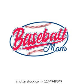 Baseball Mom Design T-shirt