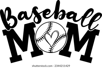 Baseball MOM Digital EPs Vector graphics File svg