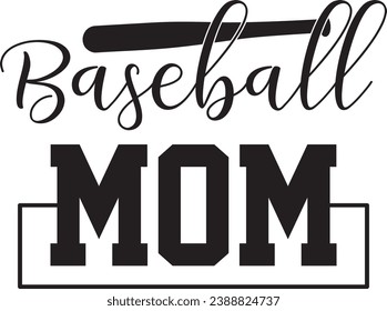 Baseball Mom Gift Funny T-shirt Design