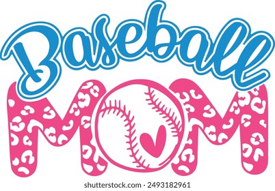 Baseball Mom Logo Tshirt Design 