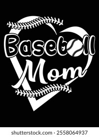 Baseball Mom Mother's Day Design.