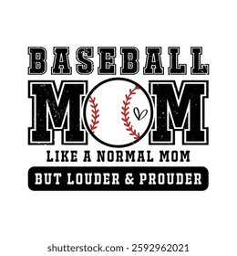 Baseball Mom  Png tshirt design