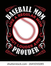 Baseball mom, proud baseball mom, loud baseball mom, sports mom