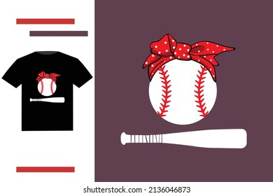 Baseball mom t shirt design