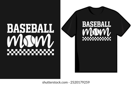 Baseball Mom T Shirt Design