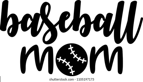 Baseball Mom Vector