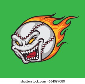 Baseball Monster Cartoon