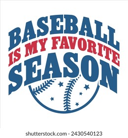 BASEBALL IST MEIN LIEBLINGS-BASEBALL-T-SHIRT-DESIGN DER SAISON