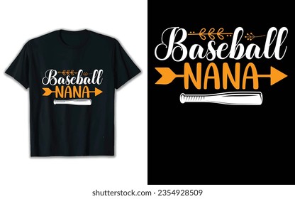 Baseball nana t shirt design. Svg t shirt design.