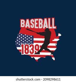 Baseball is the national game of the USA and was invented in 1839. Baseball is a bat-and-ball game played between two opposing teams, typically of nine players each, that take turns batting and field.