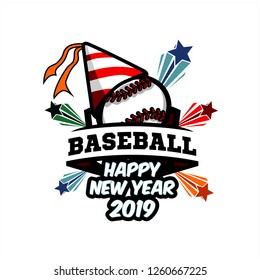 Baseball New Year Logo 03