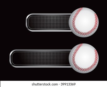 baseball on diamond checkered banners