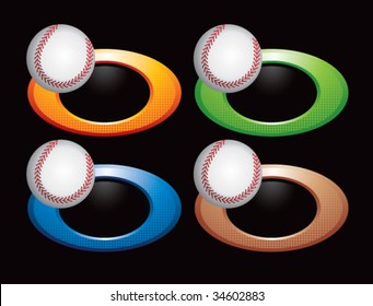 baseball on glossy diamond web button