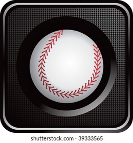 baseball on glossy diamond web button