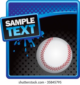 baseball on grunge style splat background