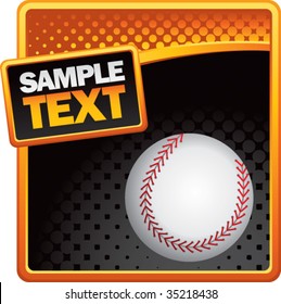 baseball on halftone template