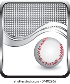 baseball on modern style wave background