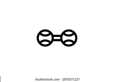 Icono de contorno de béisbol - Ball