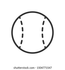 baseball outline ui web icon. baseball vector icon for web, mobile and user interface design isolated on white background