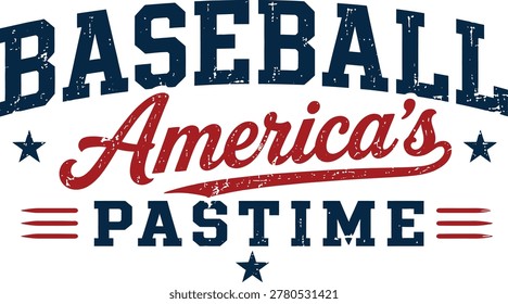 Baseball America’s Pastime Typography Design