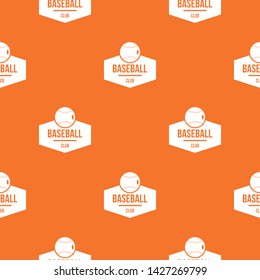 Baseball pattern vector orange for any web design best