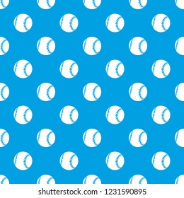 Baseball pattern vector seamless blue repeat for any use