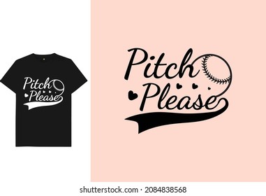 Baseball pitch t shirt design