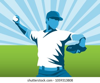 Baseball Pitcher Close-up