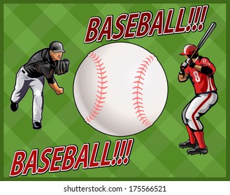 Baseball pitcher throws ball.