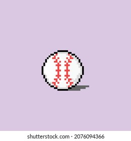 Baseball in pixel art style