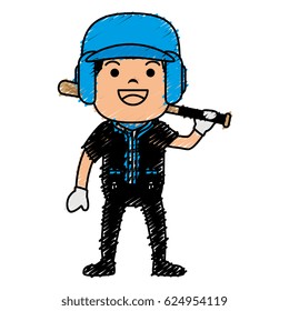 baseball player avatar character