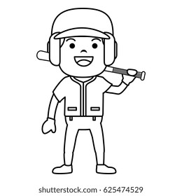 baseball player avatar character