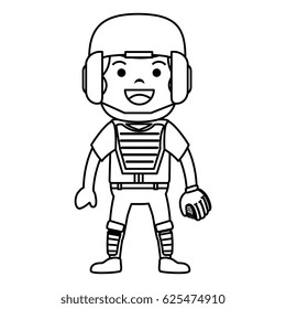 baseball player avatar character