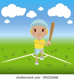 baseball player with a bat