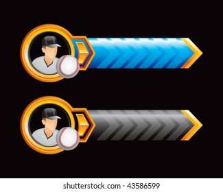 baseball player blue and black arrows