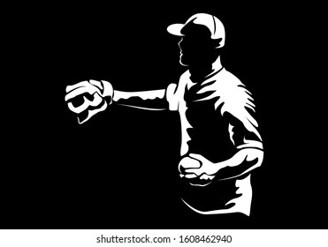 Throwing Baseball Images, Stock Photos & Vectors | Shutterstock