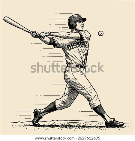 Baseball player. Baseball cap. Baseball sport theme