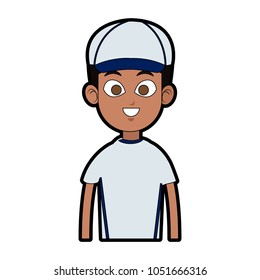 Baseball player cartoon